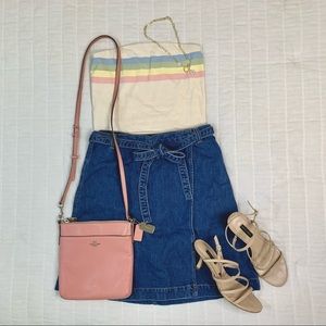 Jean Skirt Wrap Around Medium Wash Gap Size 27